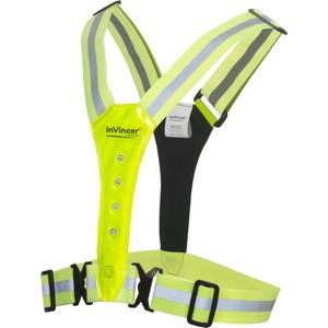InVincer® led harnas lite - hardloop verlichting - led vest - reflectie hesje - LITE