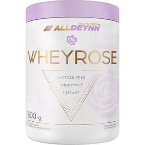 Alldeynn | WheyRose | Neutraal 500gr 16 doseringen | Lactose vrij | Instant | Digezyme | Spijsvertering Enzymen | Eiwitten | Whey Proteïne | Whey Protein | Nutriworld