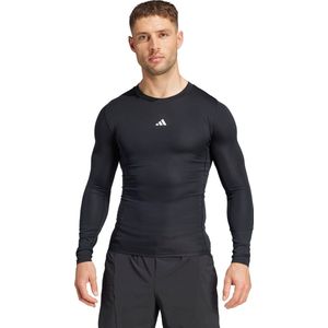 adidas Performance TECHFIT Compression Training Longsleeve - Heren - Zwart- 2XL