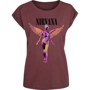 Nirvana In utero Dames T-shirt - rood - M