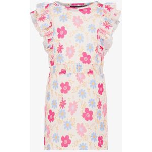 TwoDay meisjes jurk met bloemenprint - Wit - Maat 92