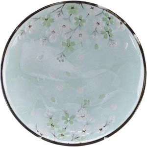 TOKYO DESIGN STUDIO- GREEN COSMOS PLATE 22.5X3CM