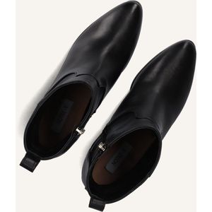 Notre-V - 8543 - Enkellaarsjes - Zwart - Leer
