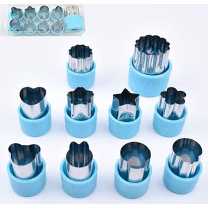 Goodivery ® Groentekoekjesvormers, koekjesvormers, bakaccessoires voor taarten, koekjes, groenten, fruit (pak van 10)