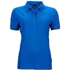 James and Nicholson Dames/dames Elastisch Pique Poloshirt (Koningsblauw)