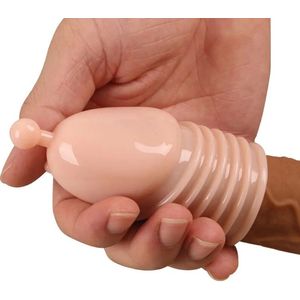 One size uitschuifbare penis sleeve - Verlengend - Extra stimulans uiteinde - Mouw voor penis - Vertragende ejaculatie - Hevige orgasmes vrouw