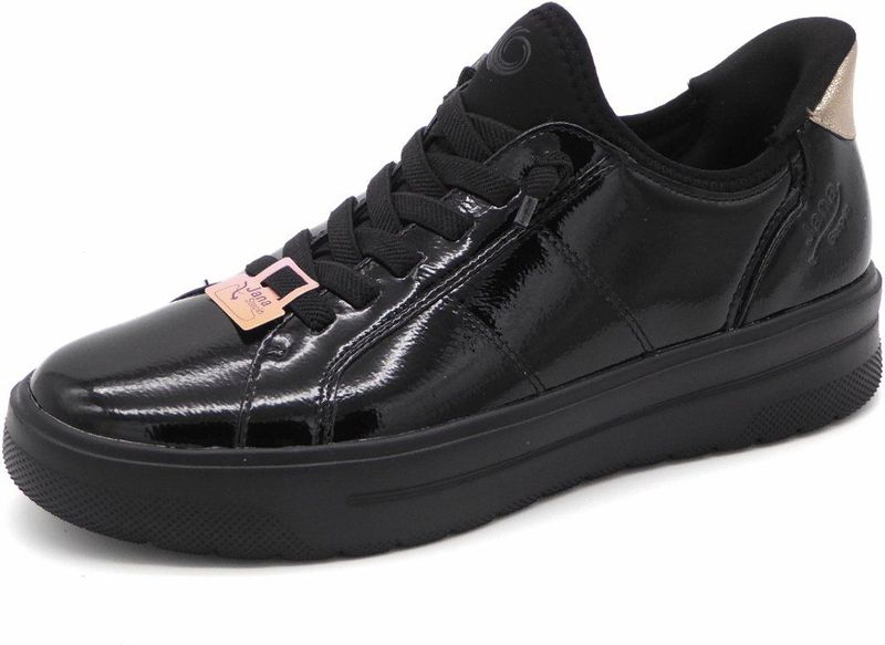 Jana - Brevet - Baskets à Enfiler - Zwart - Vegan