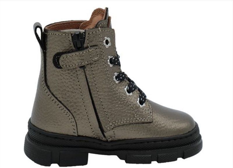 Develab - 47080-831 - Enkellaarsjes - Antraciet - Leer