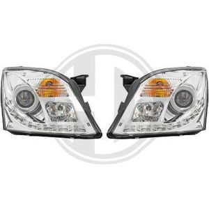 Diederichs - 1825486 - Koplampen Set - Chroom - Voor Voertuigen Met Lichthoogteregeling