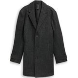 TOM TAILOR - Winterjas - Grijs / Zwart - Klassieke Mantel