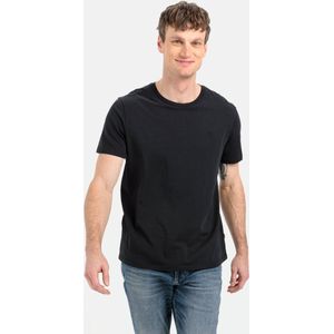 camel active Basic T-shirt van duurzame organic cotton - Maat menswear-6XL - Donker grijs