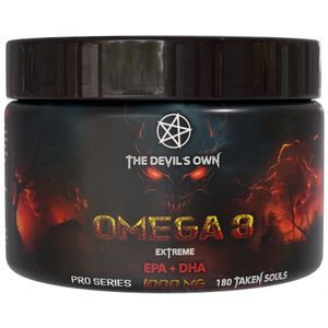 The Devils Own | Omega 3 | 180 Gelcaps 1000mg | 60 doseringen | Visolie | Vetzuren | Nutriworld