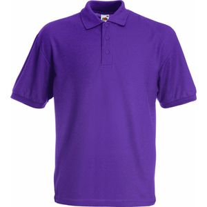 Fruit Of The Loom Kinder / Kinderen Unisex 65/35 Pique Polo Shirt (2 stuks) (Paars) 12-13 jaar