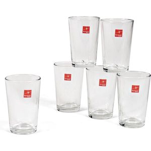 12x Stuks stapelbare drinkglazen/waterglazen transparant 180 ml- Glazen - Drinkglas/waterglas/sapglas