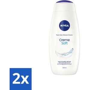 2 x NIVEA - Douchecrème - Zacht - Huidbeschermend - Amandelolie - 500 ml - Douchecrème - NIVEA - Hydratatie - Amandelolie - Zacht