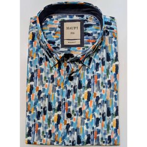 Haupt designshirt modern fit korte mouw paint