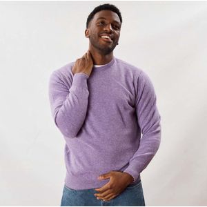 Osborne Knitwear Trui met ronde hals - Sweater heren in Lamswol - Pullover Heren - Dahlia - L