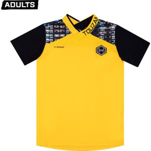 Touzani - T-shirt - LA MANCHA Yellow (L) - Kind - Voetbalshirt - Sportshirt