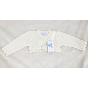 Mac Ilusion Gebreid Vestje/Bolero Meisjes | 9275 | Ecru/Créme/Créme | Bliss Glans | 3 maand | maat 62