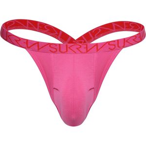 SUKREW Bubble Thong Carnival Pink - MAAT XS - Heren Ondergoed - String voor Man - Mannen Thong