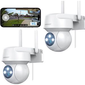 Spy Camera 2 stuks bewakingscamera buiten wifi IP camera outdoor kabel buitencamera PTZ dome homekit videobewaking gekleurd nachtzicht