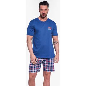 Cornette Katoenen Pyjama Heren Volwassenen Korte Mouw Korte Broek Shortama Never 3 326/286 S