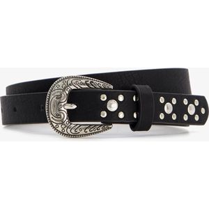 Meisjes cowboy western riem zwart - Maat 75