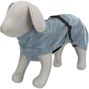 Hondenjas - Regenjas voor honden - reflecterend - zilverblauw - Nekomvang: tot 32 cm Buikomvang: 38-68 cm Ruglengte: 25 cm