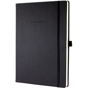 Sigel notitieboek - Conceptum Pure - A4 - zwart - hardcover - 194 pagina's - 80 grams - ruit - SI-CO111