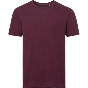 Russell - Pure Organic T-Shirt - Bordeauxrood - 100% Biologisch Katoen - L