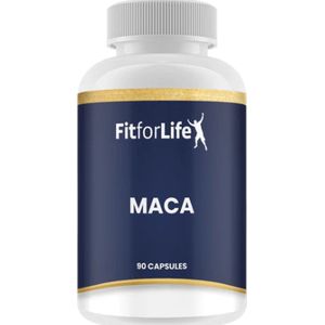 Fit for Life Maca - Rijk is aan aminozuren, phytovoeding, vetzuren en vitaminen en mineralen - Geschikt voor vegetariërs en veganisten - 90 capsules