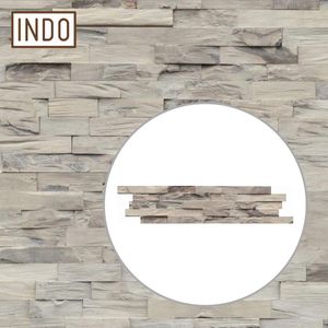 INDO houten wandbekleding, wandpanelen, oppervlakte 1 m²