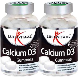2x Lucovitaal Gummies Calcium D3 60 gummies