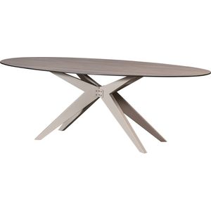 Exotan Eettafel Elk - Aluminium - Zand - 75x220x100