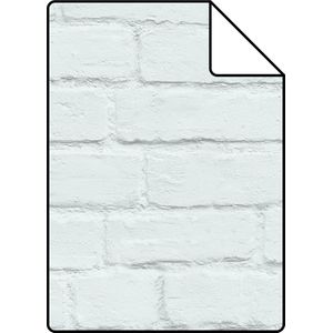 Proefstaal Origin Wallcoverings behang bakstenen mintgroen - 26,5 x 21 cm - 347487-S