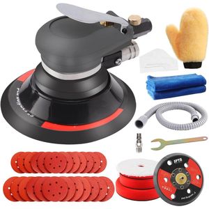 Excentrische Polijstmachine en Schuurmachine 125 mm/150 mm met Toebehoren