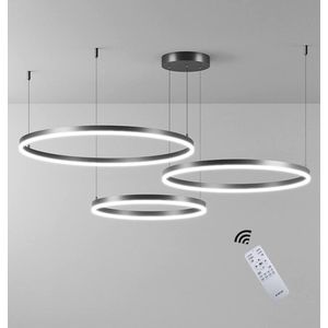 Brandie® - Plafondlamp - 220V Plafondlamp - Kroonluchter - LED Plafondlamp - 3 Ringen 40cm/60cm/80cm - Dimbare Kroonluchterlamp - 15-30 Vierkante Meter Lichtoppervlak - Voor Woonkamer - Slaapkamer - Keuken - Eetkamer