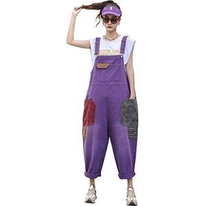 Dames Jeans Tuinbroek Mouwloze Romper Jumpsuit Playsuit