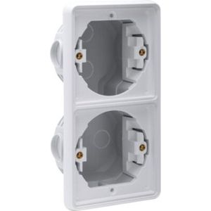 Niko New Hydro - 2-voudig Inbouwdoos Grijs 700-74000