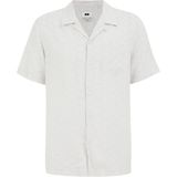 WE Fashion - Heren Regular fit overhemd met print - Regular fit - Lichtgrijs - Viscose - Maat: XS