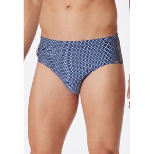 Schiesser - Classic Swim - Zwembroek - Blauw en Wit - Heren