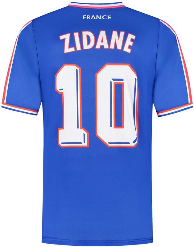 Frankrijk - Voetbalshirt Zidane - Blauw - WK 1998 - Voetbaltenues