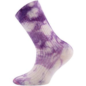 Kindersokken Ribstof Batik/Tie-dye Print Lila - 27/30