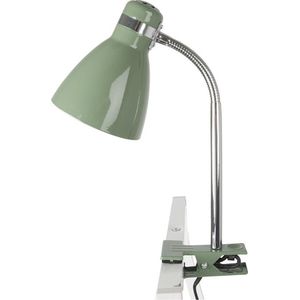 Leitmotiv Knijplamp - Cliplamp Study groen - metaal - h 34 cm