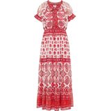 usha Maxi-jurk met all-over print