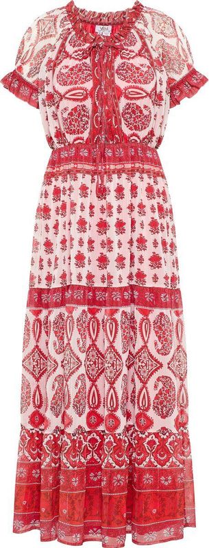 usha Maxi-jurk met all-over print