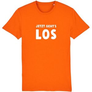 Jetzt geht's los Rustaagh unisex t-shirt XS - Oranje shirt dames - Oranje shirt heren - Oranje shirt nederlands elftal - ek voetbal 2024 shirt - ek voetbal 2024 kleding - Nederlands elftal voetbal shirt