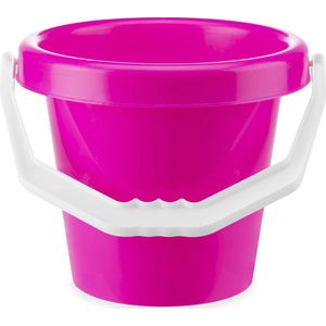 Yello Grote Ronde Emmer Roze - 21,5 x 19 cm - Perfect voor Strand en Zandbakplezier