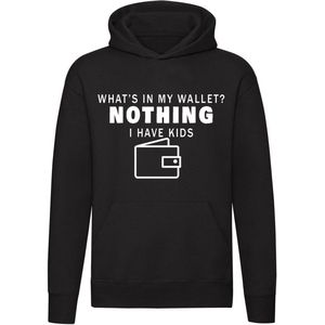 What is in my wallet - nothing hoodie | sweater | kinderen | vaderdag | gezin |verjaardag | trui | unisex | capuchon