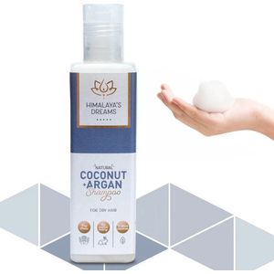 Shampoo met ayurvedische kruiden Kokosnoot & Argan, voor droog haar, Himalaya's Dreams, vegan, 200 ml